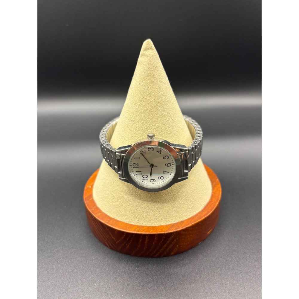 FMD Women's Silver Tone Expansion Band Watch White Dial  Japan Movement